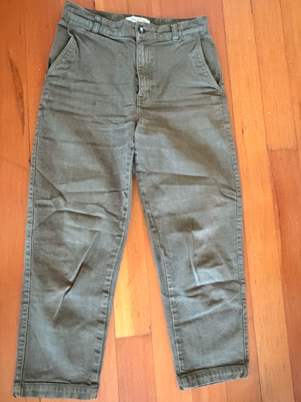 Madewell Olive Green Barrel Pants